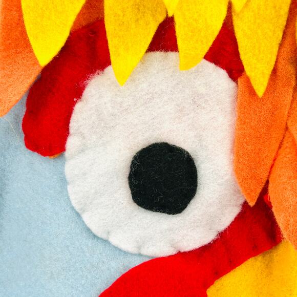 Cute Handmade Kids Felt Feather Chicken Bird Costume Dress - Picture 3 of 9